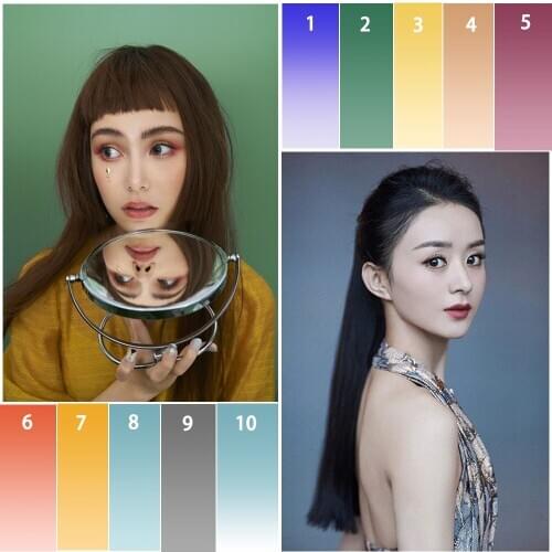 Solid Color Photography Backdrops Kids Adult Birthday Portrait Photographic Studio Photo Backgrounds Gray Pink Gradient Backdrop