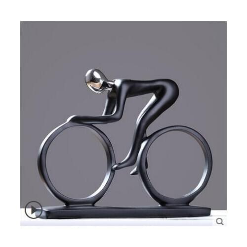 Creative brief rider abstract decorative resin modern living room TV cabinet office Home Furnishing crafts decoration crafts de