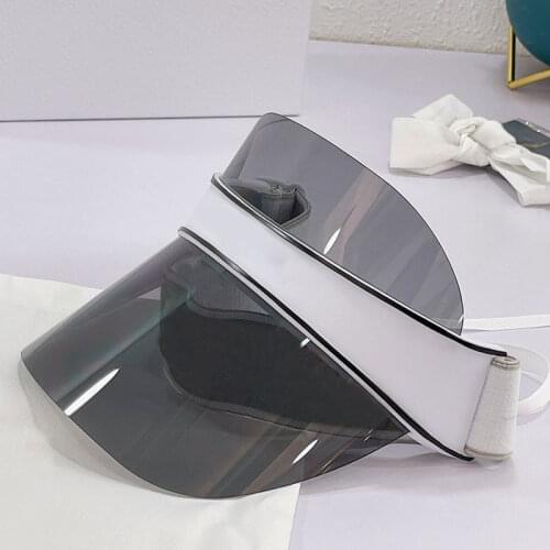 Summer Unisex Women Men Baseball Cap BLUB VIU Transparent Empty Top Plastic PVC Sunshade hat Visor Caps Bicycle Hat With Box