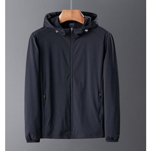 2020 New Spring Summer Mens Fashion windbreaker running training suit Thin Jackets Hooded Casual Sporting Coat