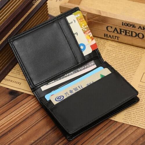 2020 Men´s Fashion PU Leather Bifold Wallet Purse Business Credit Card Holder Hot Sale