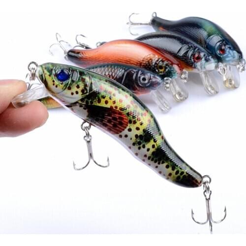 East Rain Painted Suspension 9cm 12.9g 3pcs/lot Freshwater Saltwater Fishing Lure SP Minnow Artificial Hard Bait Free Shipping