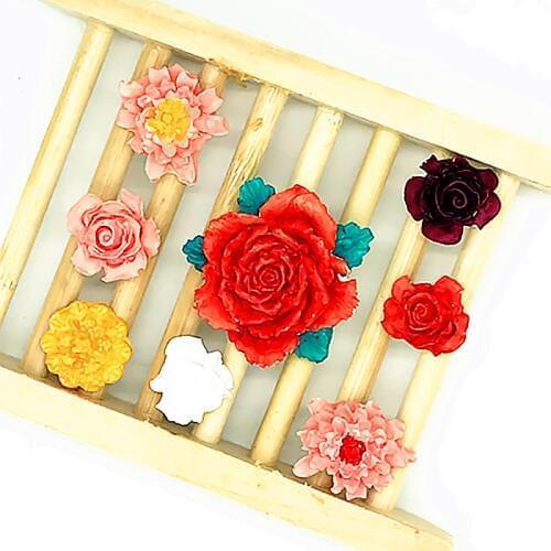 8 Floret chocolate molded sugar cake decorative molds liquid food grade silicone molds P889