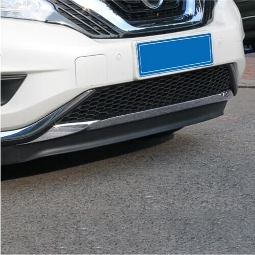 FIT For Nissan Murano 2016 2017 2018 car body bumper engine ABS Chrome trim Front bottom Grid Grill