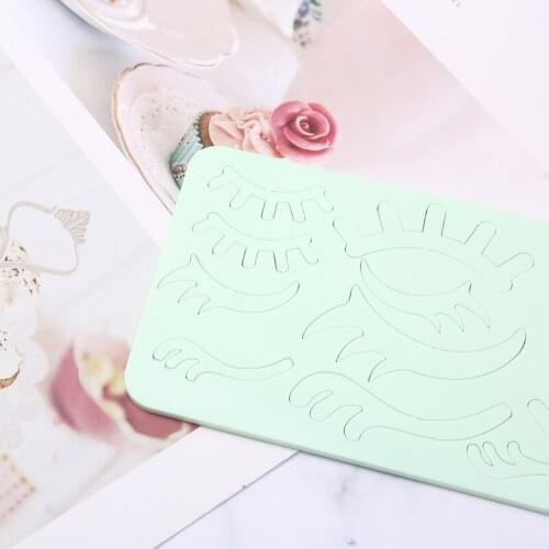 Q9QF Cake Tool Acrylic Eyelash Embossed Cutter Mold Cookie Cutter Stamp Fondant Decor