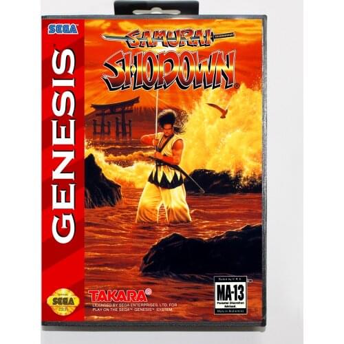 Samurai Shodown Boxed Version 16bit MD Game Card For Sega MegaDrive Sega Genesis System