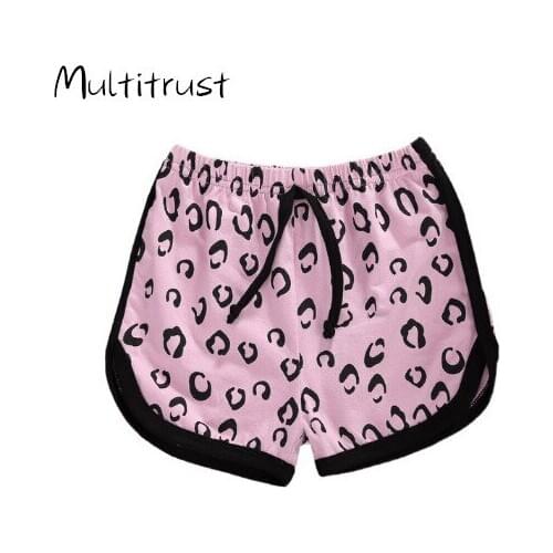 Multitrust 2020 New Baby Girls Leopard Shorts Cotton Infant Kids Shorts For Baby Girls Boys Outfits 0-6Yrs