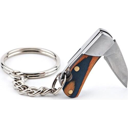 1.97'' Folding Pocket Knife Survival Tactical Mini Keychain Knife Outdoor Camping Hiking Fruit Knives Self-defense Multi Tools