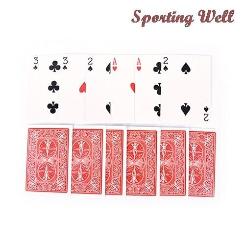 Brand New And High Quality 2 Sets Easy Classic Magic Playing Cards Family Funny Game Magic 3 Three Card Trick Card