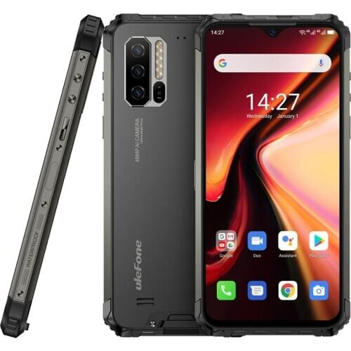 4G LTE Rugged Mobile Phone Ulefone Armor 7 Android 10 Smartphone Helio P90 8GB+128GB 2.4G/5G WiFi IP68 48MP Global Version