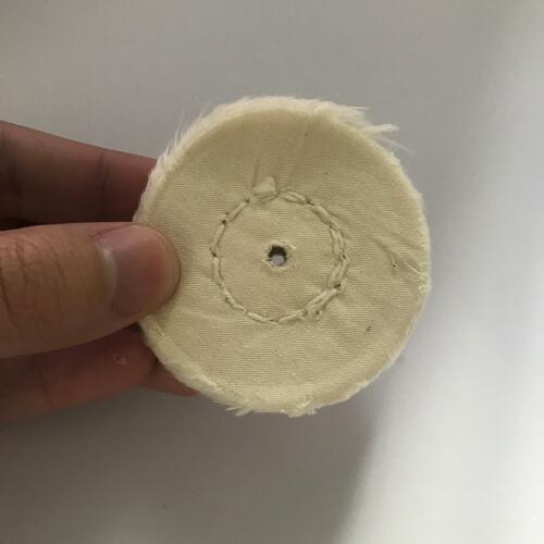 50mm White Cotton Lint Cloth Buffing Wheel Gold Silver Jewelry Mirror Polishing Wheel 4mm inner hole 50 Layers