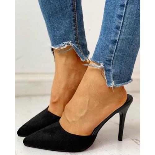 88hot Women Shoes New Fashion Casual Point Toe Buckle Strap Square Heel Med Female Sexy Party High Heels White Pumps