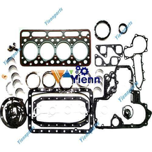 For Kubota V1100 Overhaul Re-ring Kit Piston Ring Gasket Bearing Set AICHI SP090 Loaders Excavator Tractor Diesel Engine Parts