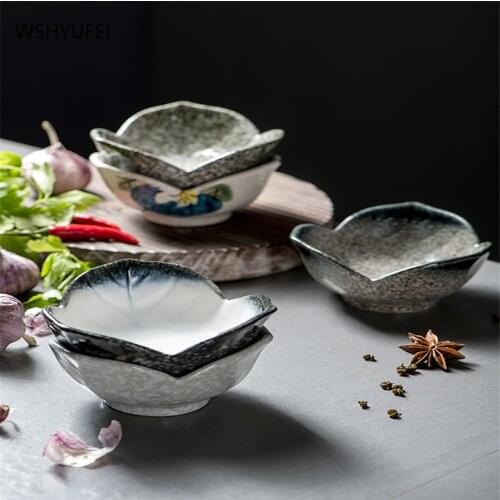 Exquisite ceramic seasoning dish smooth and delicate Japanese dipping sauce retro creative snack snack seasoning soy sauce dish