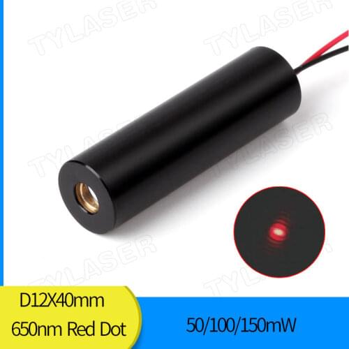 12mm 650nm 660nm 50mW 100mw 150mw Red Dot Laser Diode Module Industrial Grade