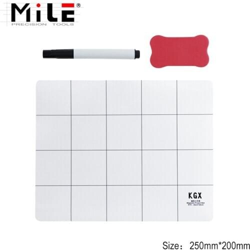 MILE 20X25CM 25X30CM Magnetic Project Mat Screw Work Pad with Marker Pen Eraser For Cell Phone Laptop Tablet Repair Tools