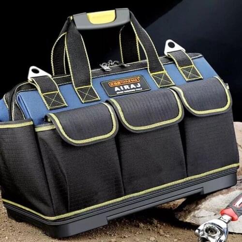 Multi-Function Tool Bag 1680D Oxford Cloth Electrician Bag, Multi-Pocket Waterproof Anti-Fall Storage Bag