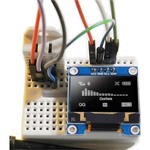 6pcs 4pin 0.96" White 0.96 inch OLED 128X64 OLED Display Module 0.96" IIC I2C Communicate for arduino