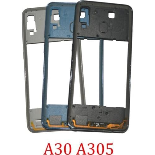 New Middle Frame For Samsung Galaxy A30 A305F A305FN A305G A305GT A305 Original A30 Phone Side Housing Center Chassis Cover Part