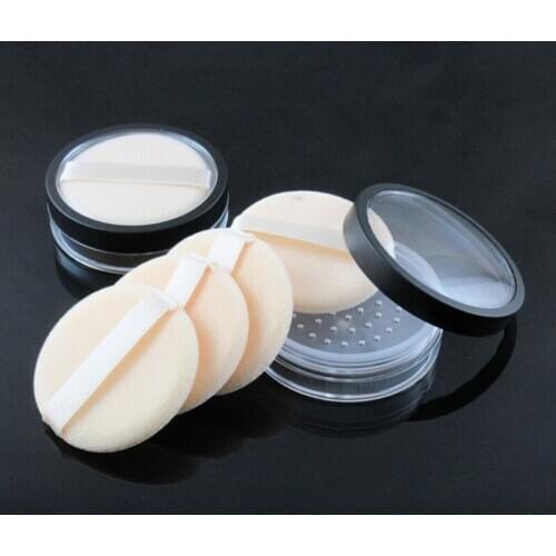 Wholesale Free shipment 3ps/lot 20g Empty Loose Powder container Cosmetic Jar With Sifter printable custom logo refillable