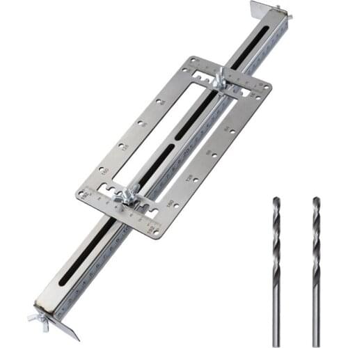 Woodworking Handle Punch Locator Woodworking Installation Furniture Closet Door Stainless Steel Handle Opening Auxiliary Tool