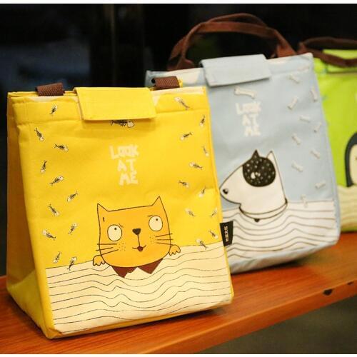 Portable Lunch Bag Tote Insulated Thermal Box Kids Cartoon Animal Pack Beach Food Picnic Bolsa Termica Women Boy Cooler Handbags