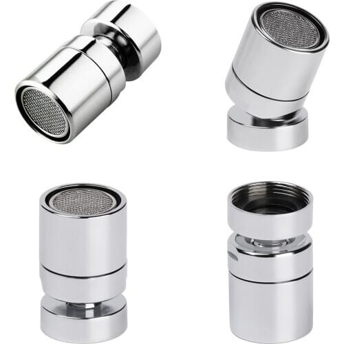 Swivel Water Faucet Aerator Bubbler Adapter Anti Splash Water Saving Kitchen Bathroom Basin Sink Tap Extender Sprayer Head