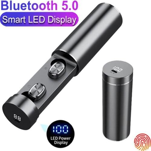 B9 TWS Bluetooth Earphone Wireless Stereo HIFI In-ear Headphones Waterproof Earbuds LED Display Sport Gaming Music Headsets