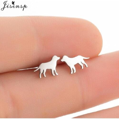 Retro Cartoon Dachshund Dog Earrings for Women Kids Small Bulldog Chihuahua Dog Paw Earring Studs Girls Jewelry Accessories