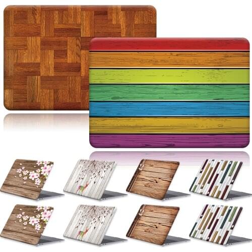Laptop Hard Case for MacBook Pro 13/15" Retina /MacBook Air 11/13"/MacBook Pro 13/15/16" Touch Bar/Macbook 12 wood pattern