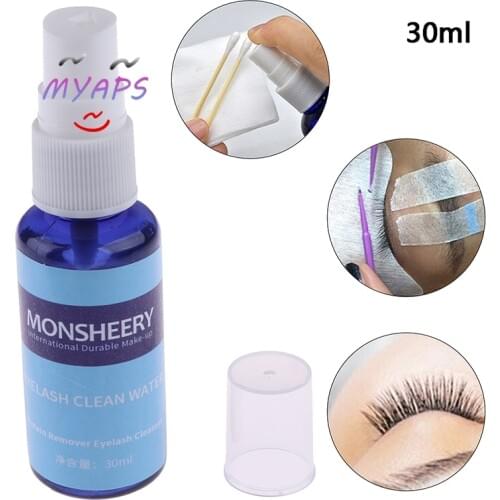 30ml/bottle Eyelash Cleaner Primer Grafting For False Eyelash Extension Lashes Before Cleaning Spray Planting Eyelash Cleanser