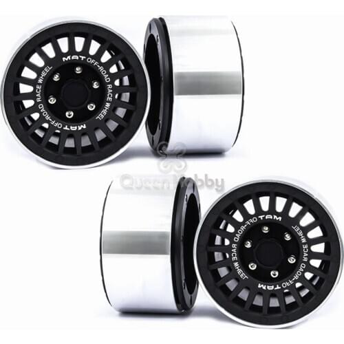 4PCS 2.2 inch Metal Car Wheels Hub for 1/10 RC Tracked Vehicle Trx4 Mustang Rc4wd D90 D110 Axial Scx10 90046 Jimny Cfx Vs4