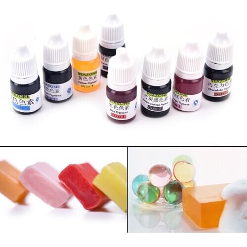 5ml Pigment Handmade Soap DYE Pigments Liquid Pigment 8 Color Colorant Toolkit Materials Hand Made Soap Base Colour s