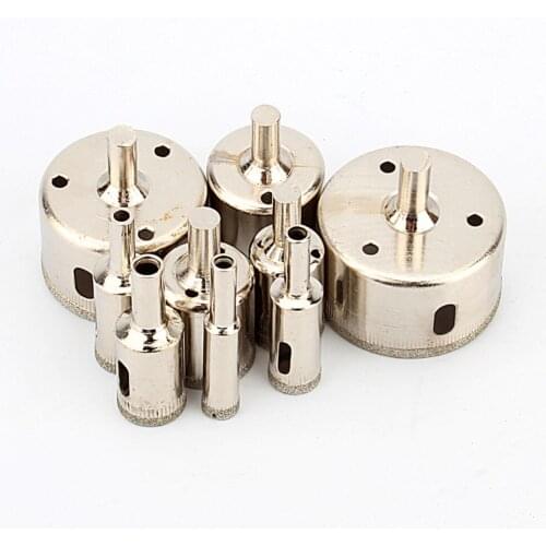 9Pcs/lot Diamond Coated drill bit hole saw set for Glass Marble Ceramic Tile Hole Saw Drill Bits Set 10mm-50mm Hot Sale