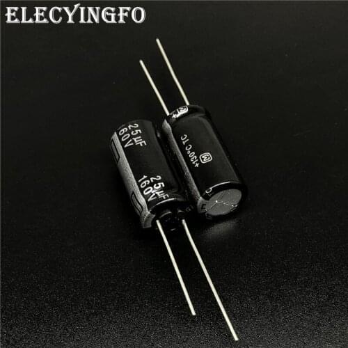 10pcs/100pcs 25uF 160V25uf Pana TC Series 10x20mm high temperature 130 degree 160V25uF Aluminum Electrolytic capacitor