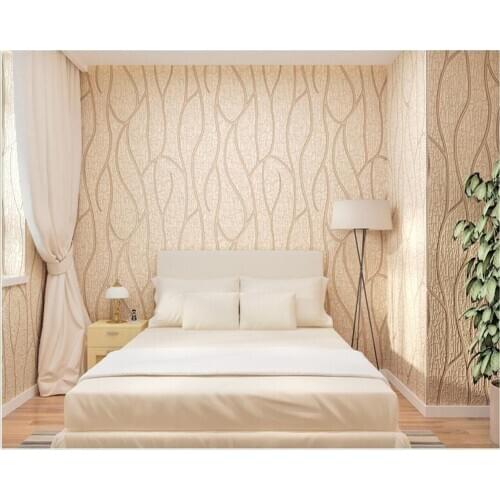 Beibehang Three-dimensional striped modern minimalist bedroom nonwoven living room TV background papel de parede 3d wallpaper
