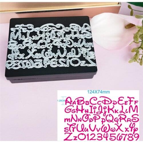 Alphabet Letter Number Cutting Dies For Card Stencils For DIY Scrapbooking-photo Album Decorative Paper Cards