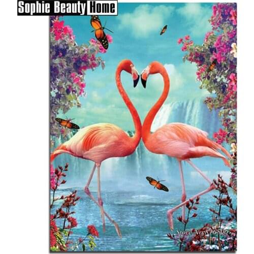 Diy 5d Diamond Mosaic Full Drill Diamond Painting Cross Stitch Animal Firebird Lovers Diamond Embroidery kits Needlework 187292