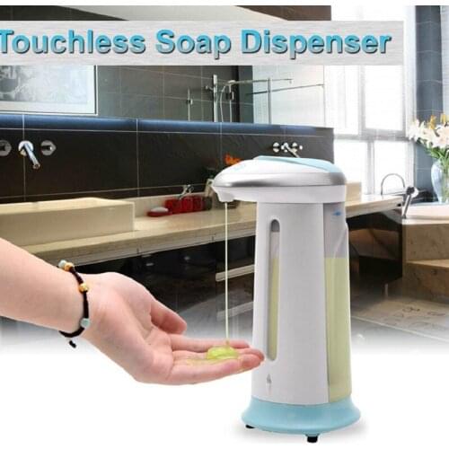 400ml liquid soap dispenser, automatic smart sensor, non-contact, ABS, hand washing, kitchen and bathroom, manual dispenser