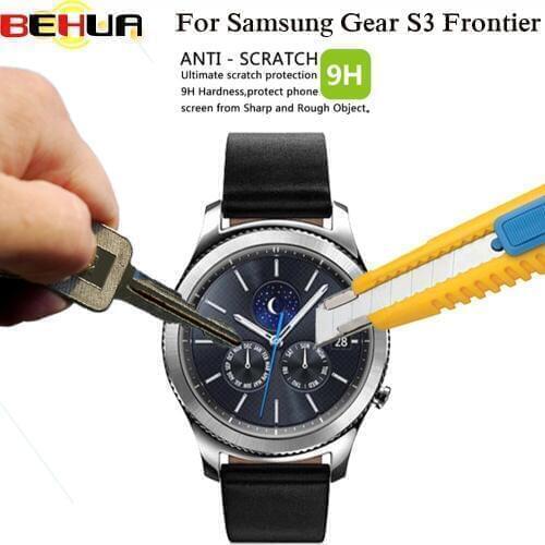 Gear S3 Classic Glass Screen Protector SUNDATOM Tempered Glass for Samsung Gear S3 frontier LTE 2.5D Round Edge Anti-scratch Hot