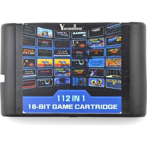 22/36/112 in 1 Game Cartridge 16 bit Game Card For Sega Mega Drive For Sega Genesis