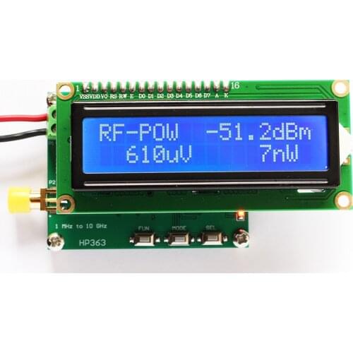 RF power meter Power meter 1MHz to 10GHz -50 to 0dBm can set the RF power attenuation value