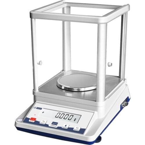JA103P High Accuracy Chemical Lab Analytical Electronic Balance with Glass Windproof Cover