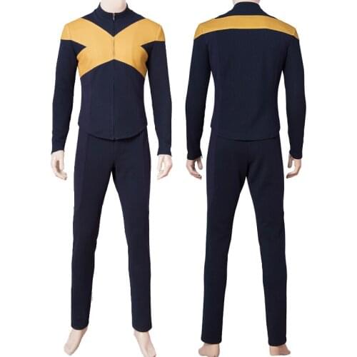 Adult Men Halloween X Superhero Scott Summers Cosplay Costume Outfit Party Full Props Suit