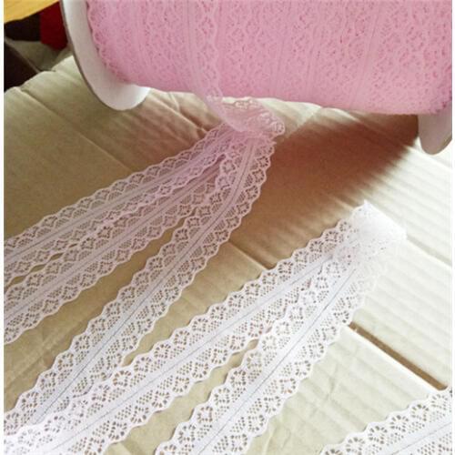 10yards width 27mm Embroidered Net Lace Trim fabric Garment ribbon headband wedding party decoration DIY Accessories #16582
