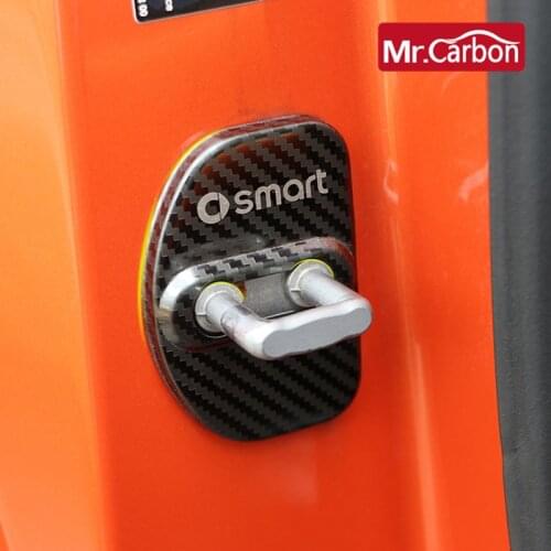 Stainless steel door lock cover decorative anti-rust protection Accessories For Mercedes Smart 450 451 Fortwo 453 Forfour