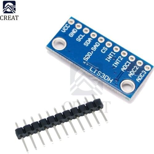 LIS3DH Motion Accelerometer Three Converters Triaxial Acceleration Temperature Sensor Module Development Board Replace ADXL345