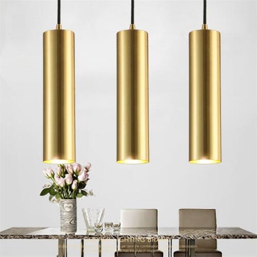 All Copper Louis Pendant Lights Modern Bedroom Living Room Bar Desk Lights Led dining Nordic Aisle Hanging Wire Lamp Fixtures