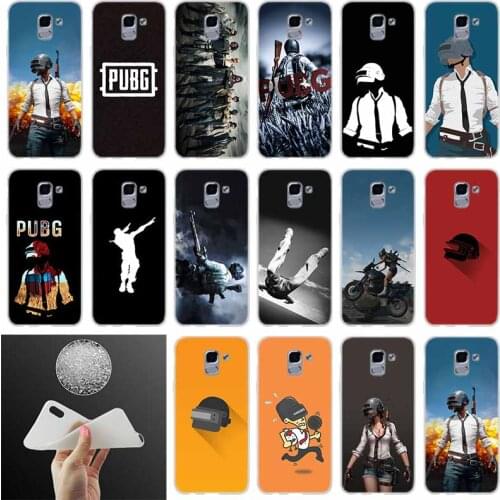 Soft silicone Phone case Cover gane pubg FOR Coque Samsung Galaxy J6 J4 J8 J7 2018 Plus J3 J5 J7 Prime Pro 2017 2016 Casse