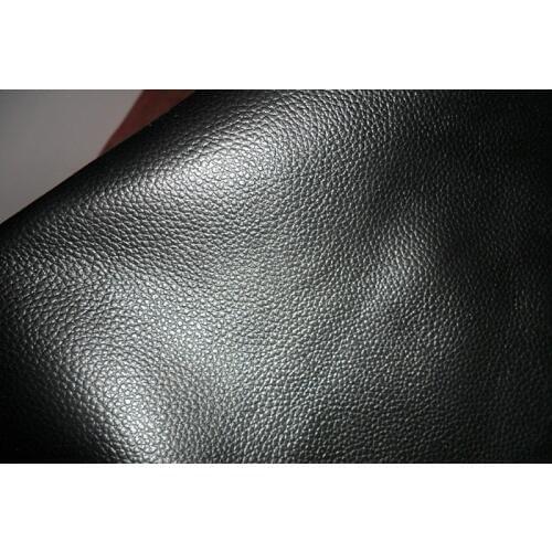 1.0mm thick First layer real leather / black small embossed genuine yellow leather/ high quality cow leather/ free shipping